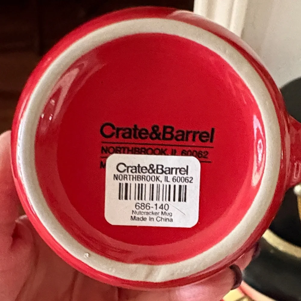 NWT! Set of 4 Crate & Barrel Nutcracker Mugs